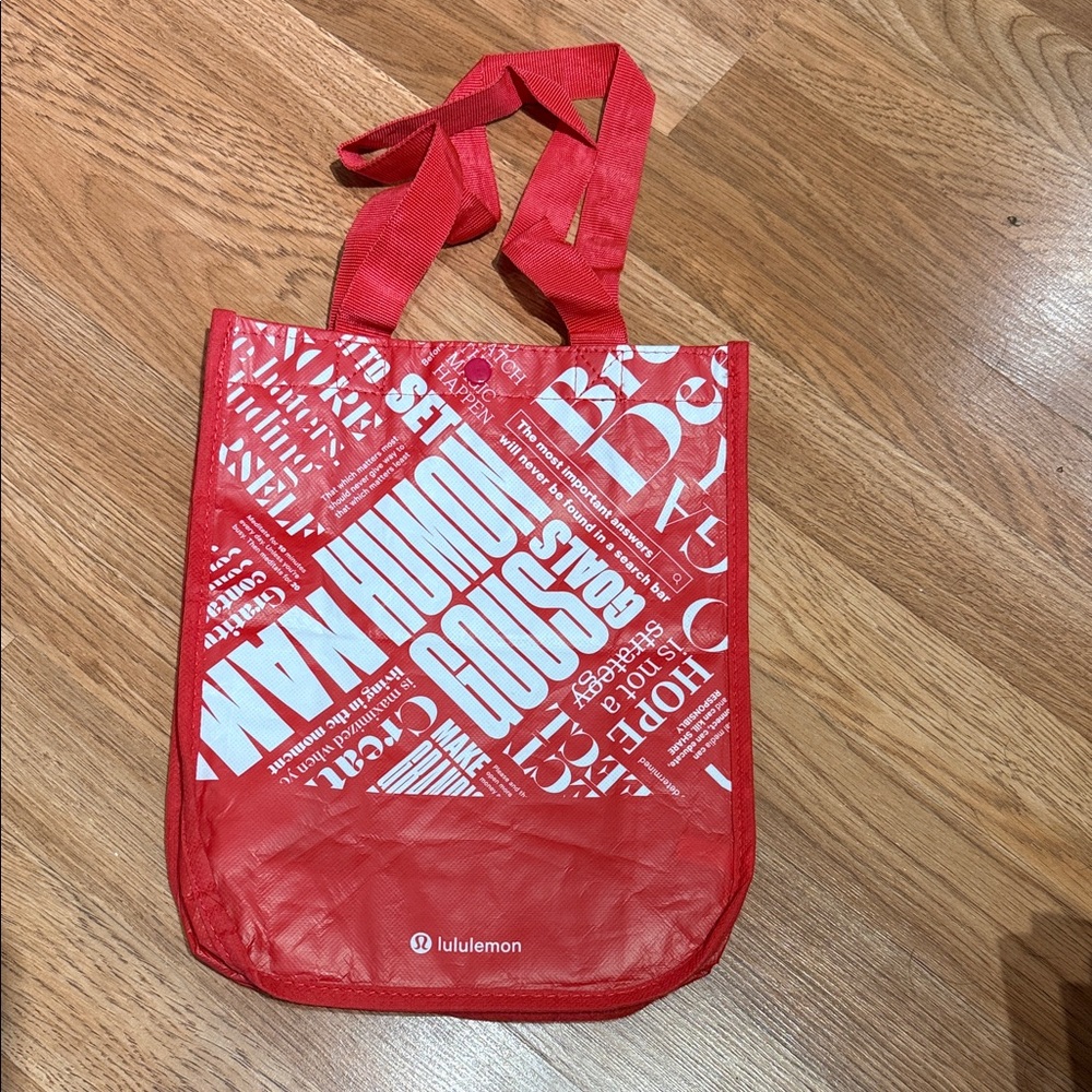 Lululemon Athletica Red Tote Bag